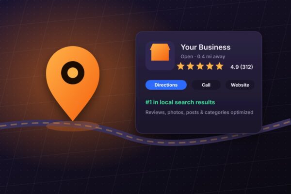 Google Business Profile Optimization - local search listing with reviews