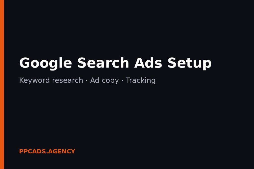 Google Search Ads Setup