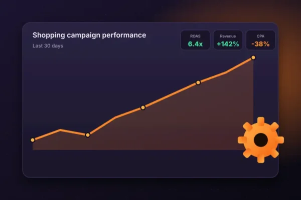 Google Shopping Ads Management - campaign performance dashboard